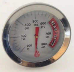 2" Round Temperature Gauge, Charbroil, Chargriller, King Griller - 00015