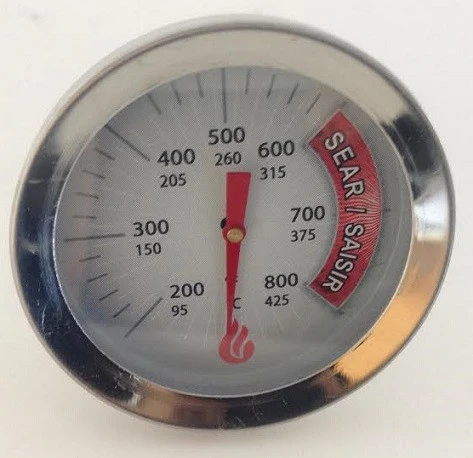 2" Round Temperature Gauge, Charbroil, Chargriller, King Griller - 00015 3 2" Round Temperature Gauge, Charbroil, Chargriller, King Griller - 00015