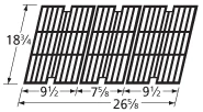 18 3/4 X 26 5/8, Cast Iron Cooking Grids, BBQ Pro, Kenmore
