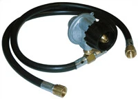 LP Regulator With Two Hoses For Side Burner Applications - 80034