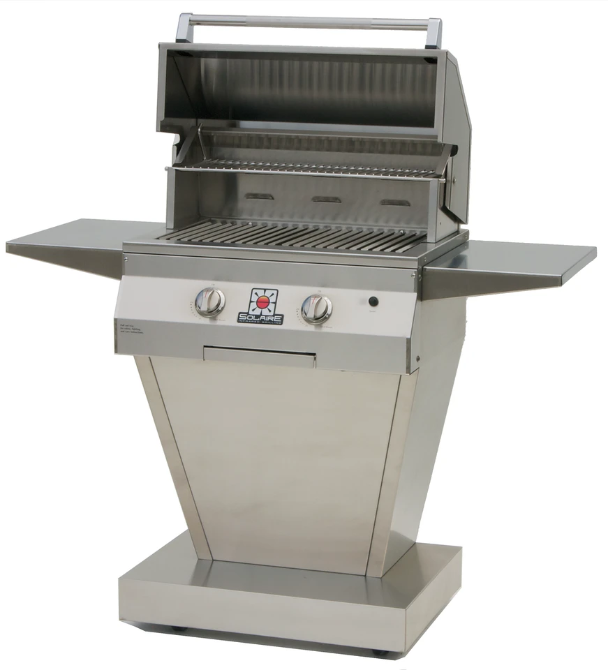 Solaire 27GIR Basic All Infrared Natural Gas Grill W Angular Pedestal Base 3 Solaire 27GIR Basic All Infrared Natural Gas Grill W Angular Pedestal Base