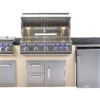 Bonfire 401 34" 4 Burner Grill Island, Double Side Burner, Trash, Refrigerator -Outdoor Kitchen Bonfire Island 2 23132.1529172328.1500.1500