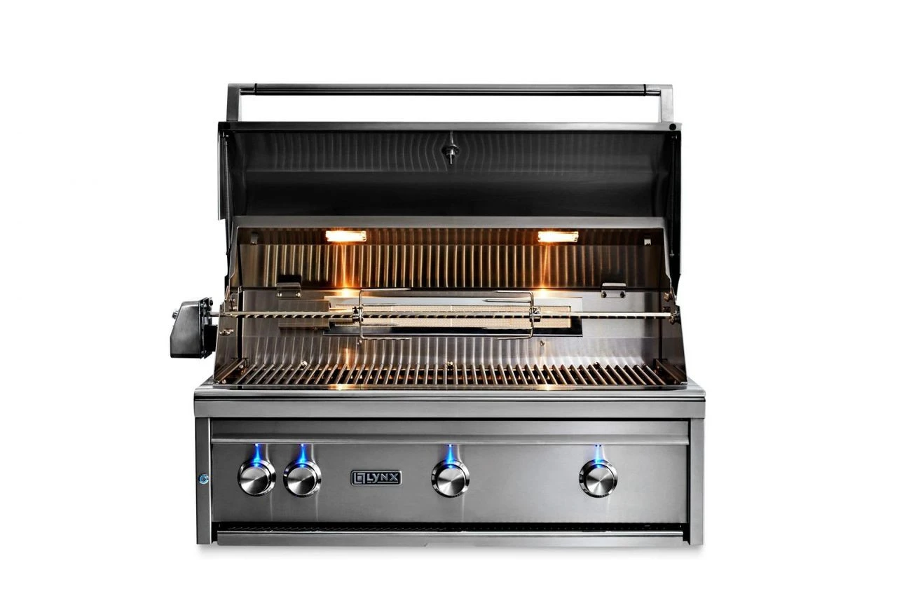 Lynx 36" Built-In Grill - 2 Ceramic Burners, 1 Trident W/ Rotisserie - L36TR 5 Lynx 36" Built-In Grill - 2 Ceramic Burners, 1 Trident W/ Rotisserie - L36TR - Image 3