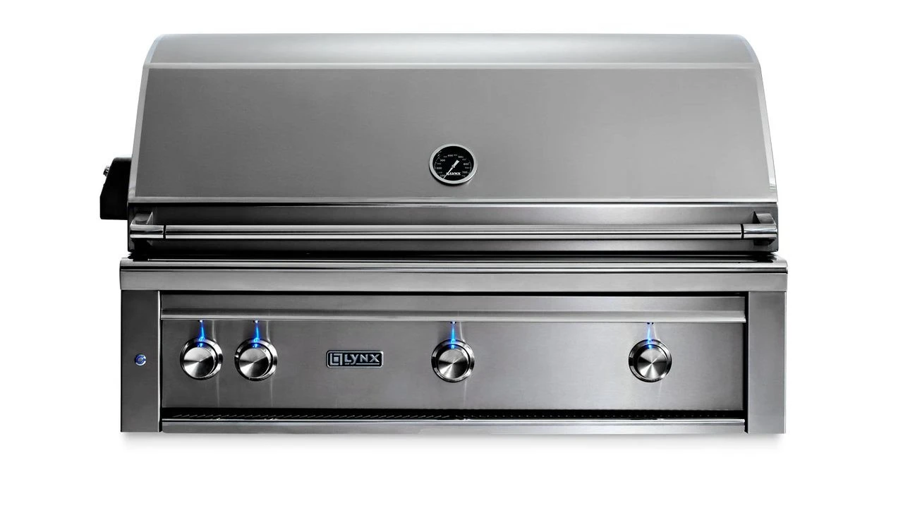 Lynx 42" Built-in Grill W Trident Infrared Burner, 2 Ceramic Burners, Rotisserie - L42TR 3 Lynx 42" Built-in Grill W Trident Infrared Burner, 2 Ceramic Burners, Rotisserie - L42TR