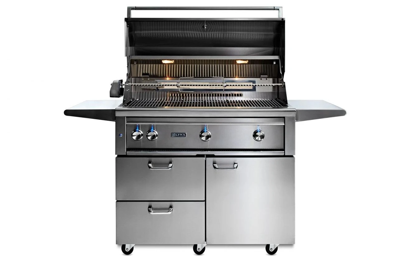 Lynx 42" Freestanding Grill W Trident Prosear And Rotisserie