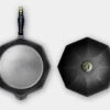 Finex 10" Cast Iron Skillet With Lid -Outdoor Kitchen finex skillet 12 lid 65381.1615906884.1500.1500