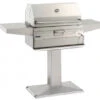 Firemagic 24" Charcoal Patio Post Grill W Smoker Oven/Hood - 22-SC01C-P6 -Outdoor Kitchen fire magic patio post grill 74830.1613062004.1500.1500