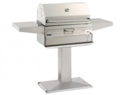 Firemagic 24" Charcoal Patio Post Grill W Smoker Oven/Hood - 22-SC01C-P6