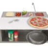 Alfresco Pizza Prep And Garnish Rail - APS-30PPC -Outdoor Kitchen pizza prep 99350.1639593264.1500.1500