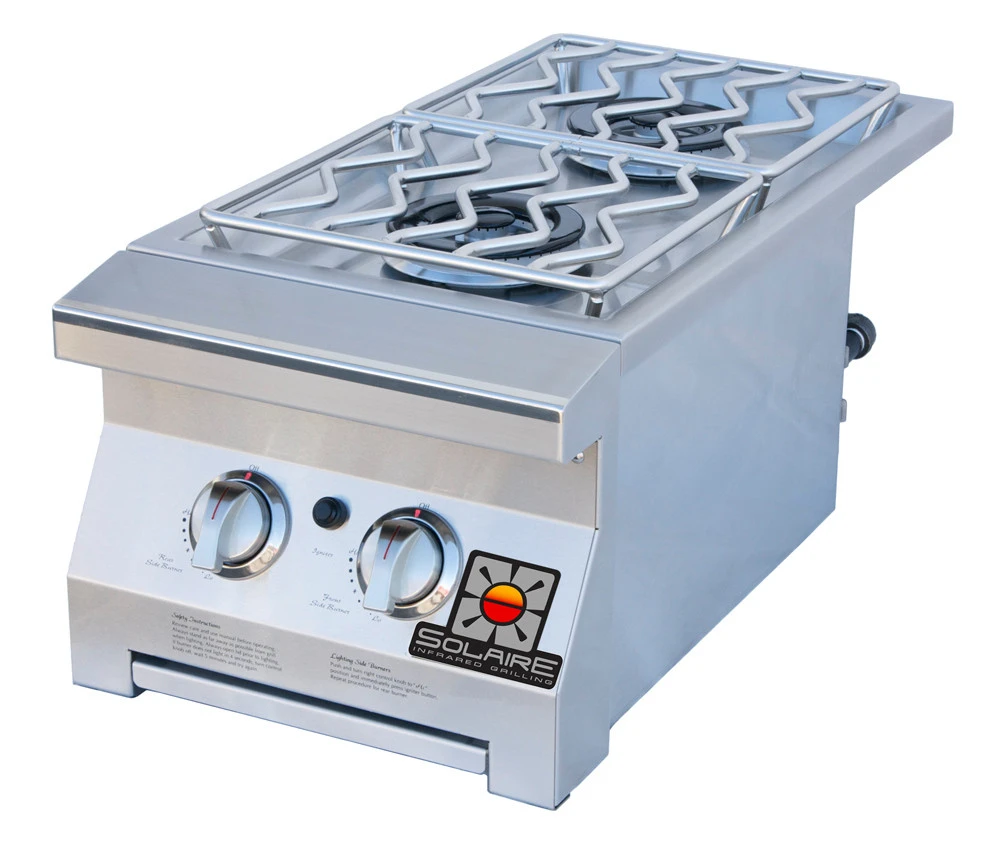 Solaire Cart Mounted Double Side Burner - 30, 42 Grills 3 Solaire Cart Mounted Double Side Burner - 30, 42 Grills