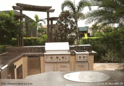 Cook-N-Dine 23.5" Round Stainless Built In Hibachi